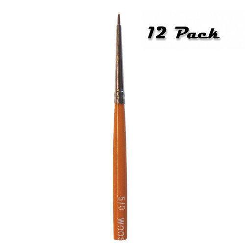 Wooster Brush Red Sable Watercolor Pointed F1623 #5/0 Artist Brush - Pack of 12
