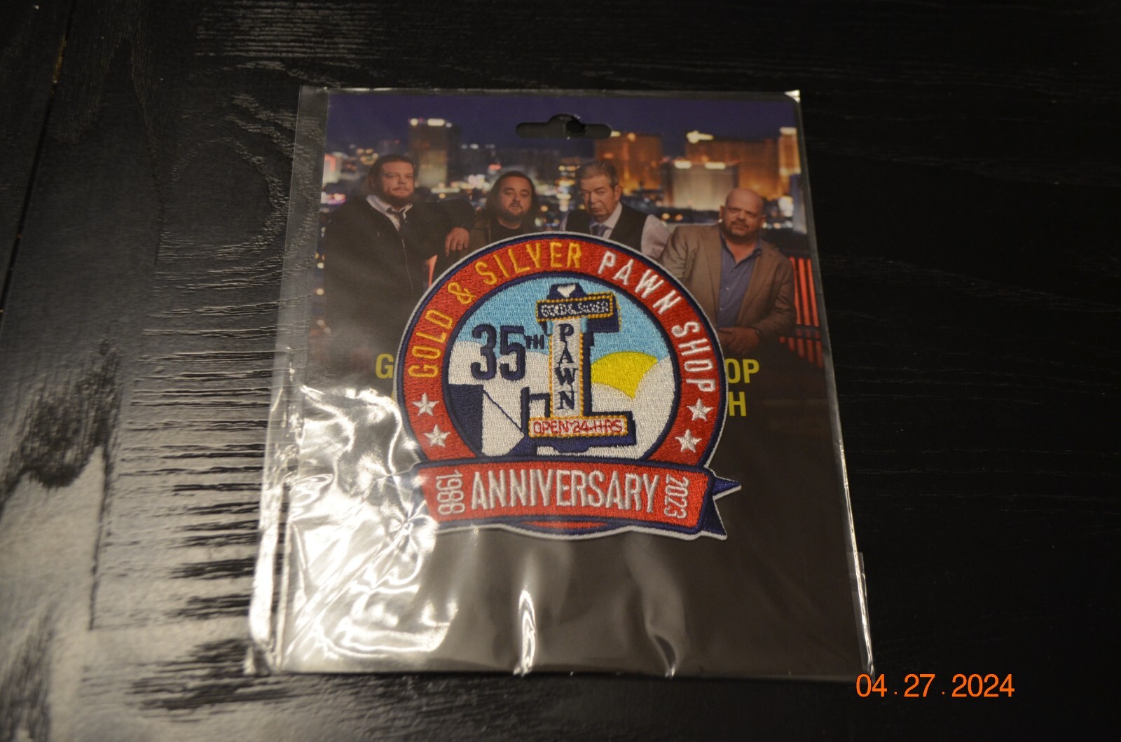 PAWN STORE LAS VEGAS GOLD & SILVER PATCH - 35TH ANNIVERSARY - LIMITED - NEW
