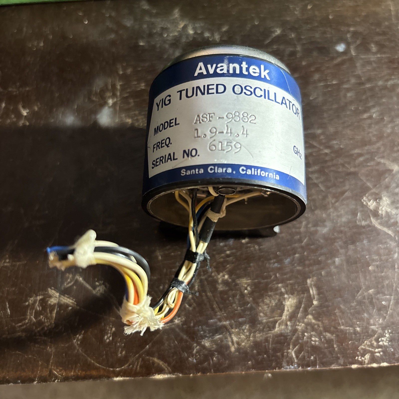 Avantek 1.9-4.4 GHz Yig Tuned Oscillator ASF-9882