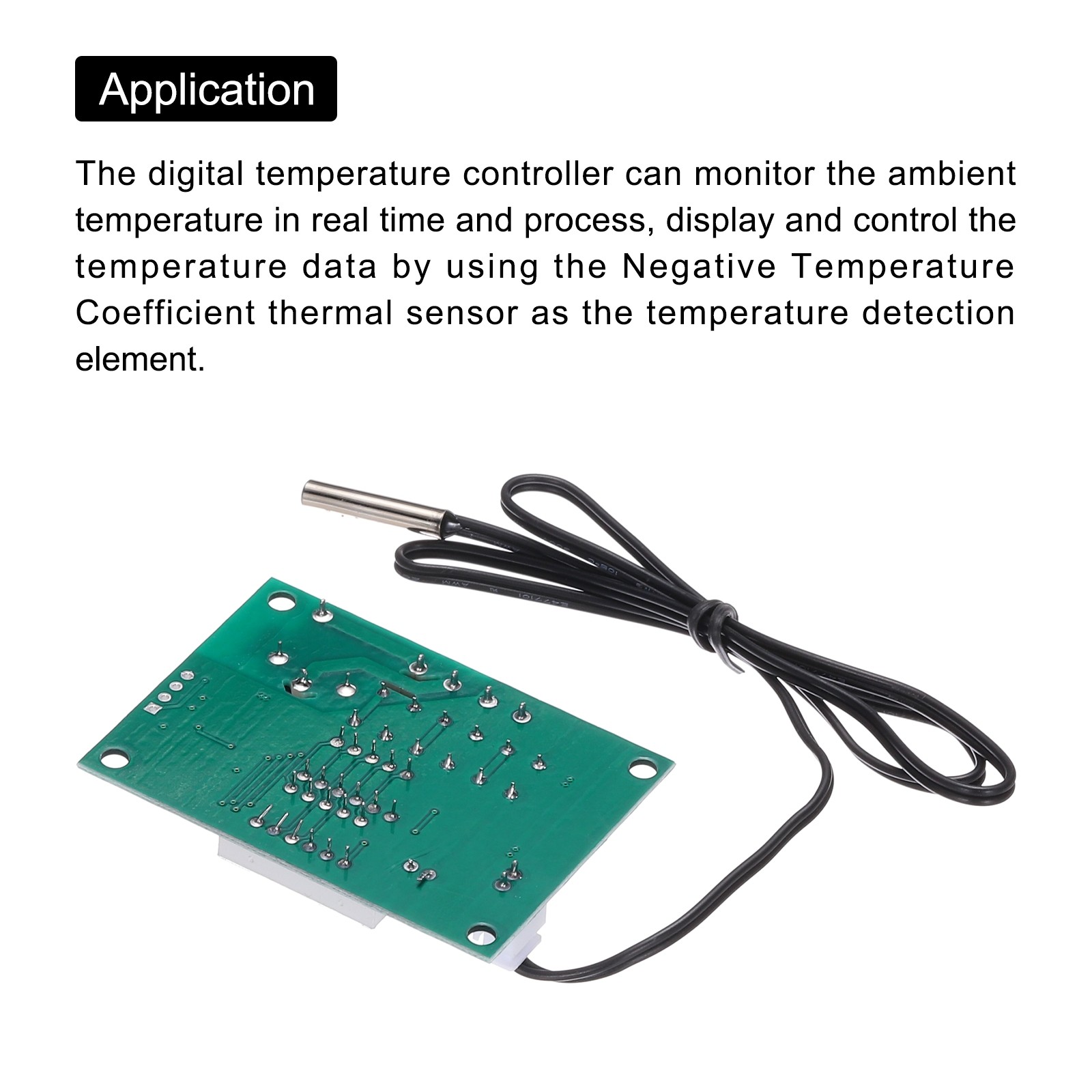 2 Pack XH-W1219 10A DC 12V Digital LED Temperature Controller Module