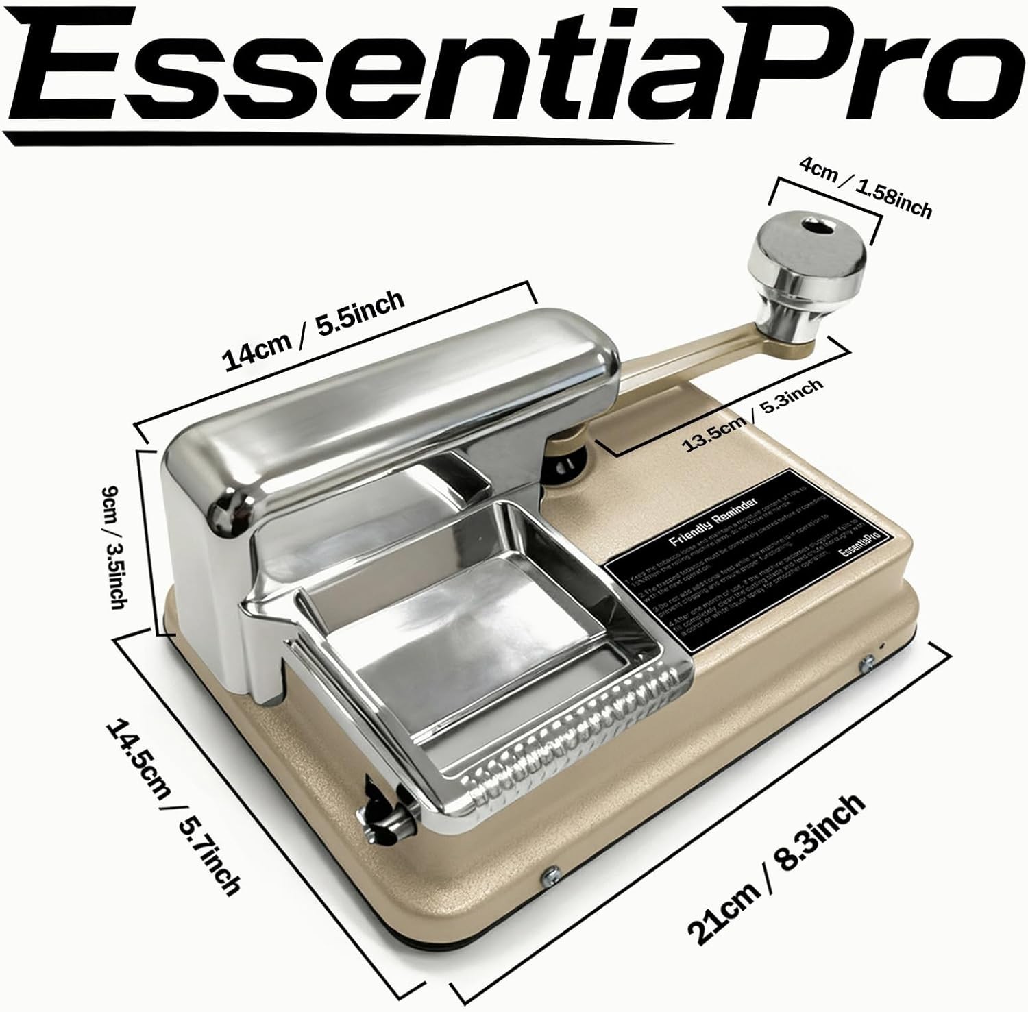 Dual-Track Cigarette Rolling Machine for King Size & 100mm (Regular/8mm) Tubes,