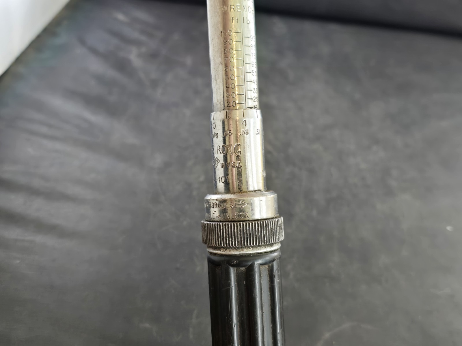Armstrong 64-101 Micrometer Adjustable Torque Wrench 1/2" Drive USA