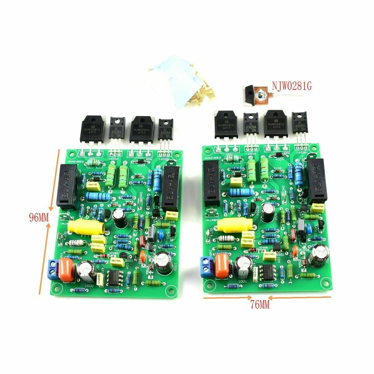 One Pair imitation QUAD405 -2 TL071 JFET stereo channel Finished Board