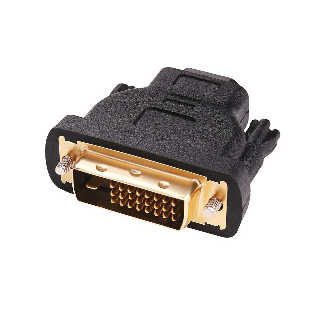 DVI to HDMI Adapter DVI Male to HDMI Female Bi-Directional DVI-D Port Convert...