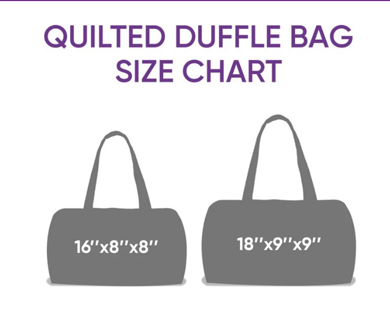 Quilted Embroidery Travel Duffel Bag Handbag Multi-use Sport Gym Luggage Bag 61