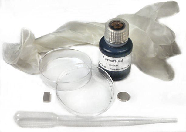 Ferrofluid Kit - Neodymium Magnets - Dish - Dropper