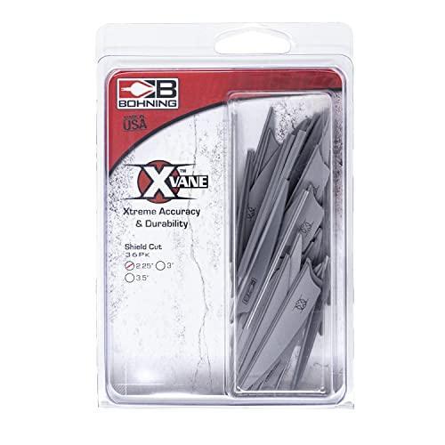 Bohning 2.25-Inch Shield Cut X-Vanes (36-Pack), Black