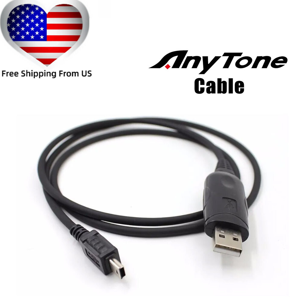 ANYTONE USB Programming Cable fit for CB Radio AT-5555N II ARES II AT-6666PRO