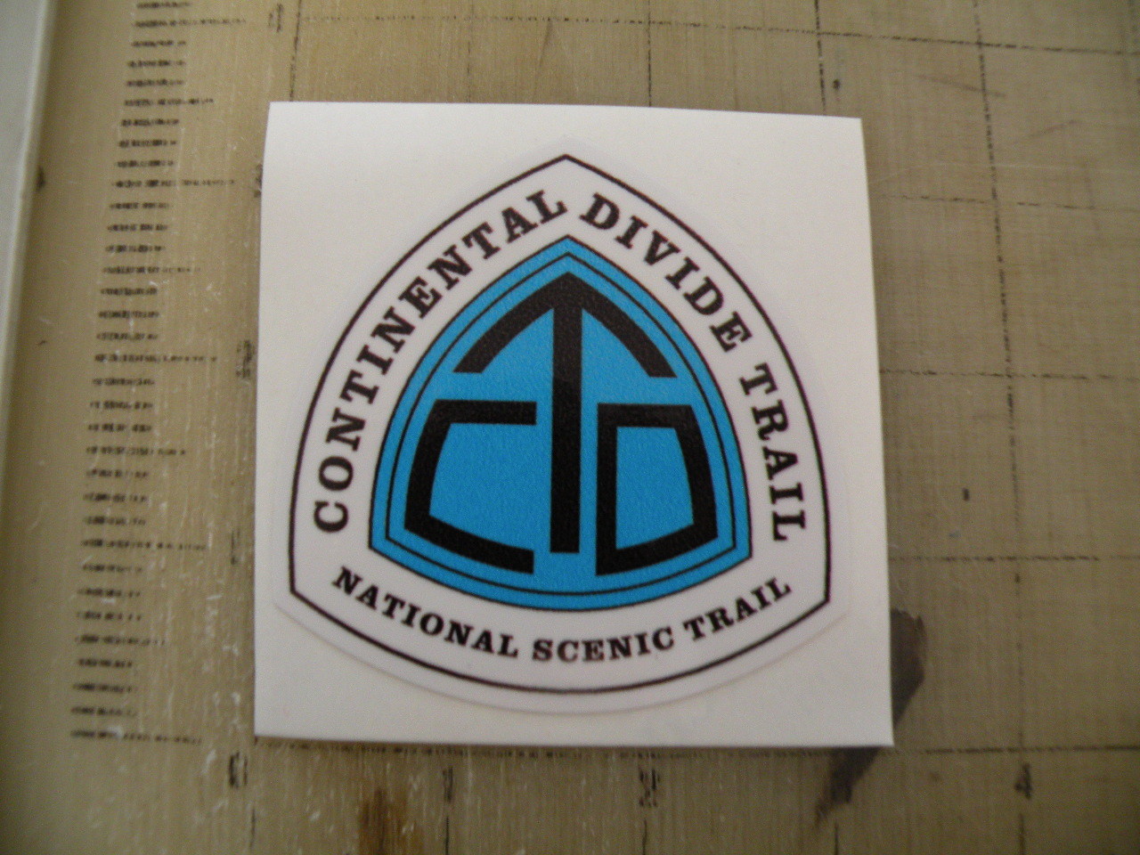 Continental Divide Trail CDT Montana Idaho Utah Colorado  sticker decal 3"x3.1"