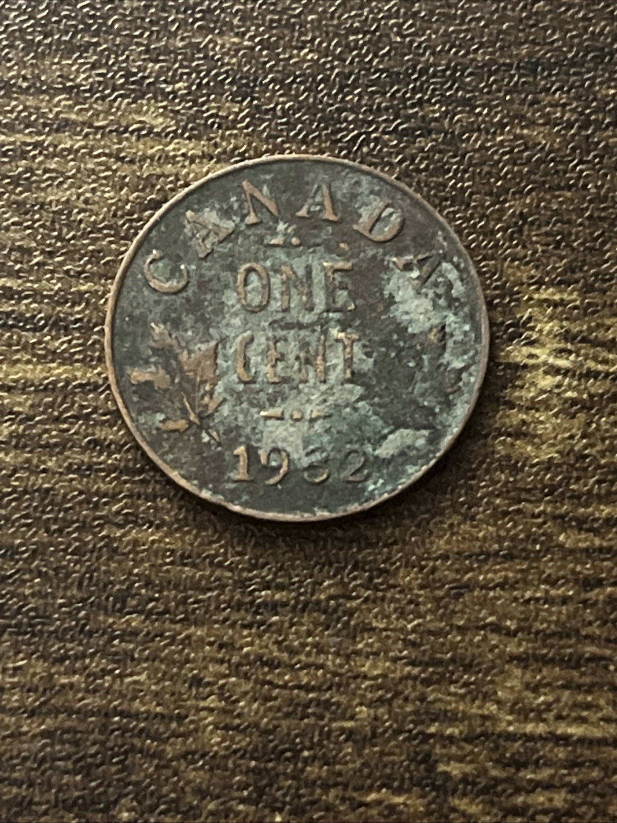 1932 Canada Canadian George V One 1 Cent Beautiful Actual Coin TC416*