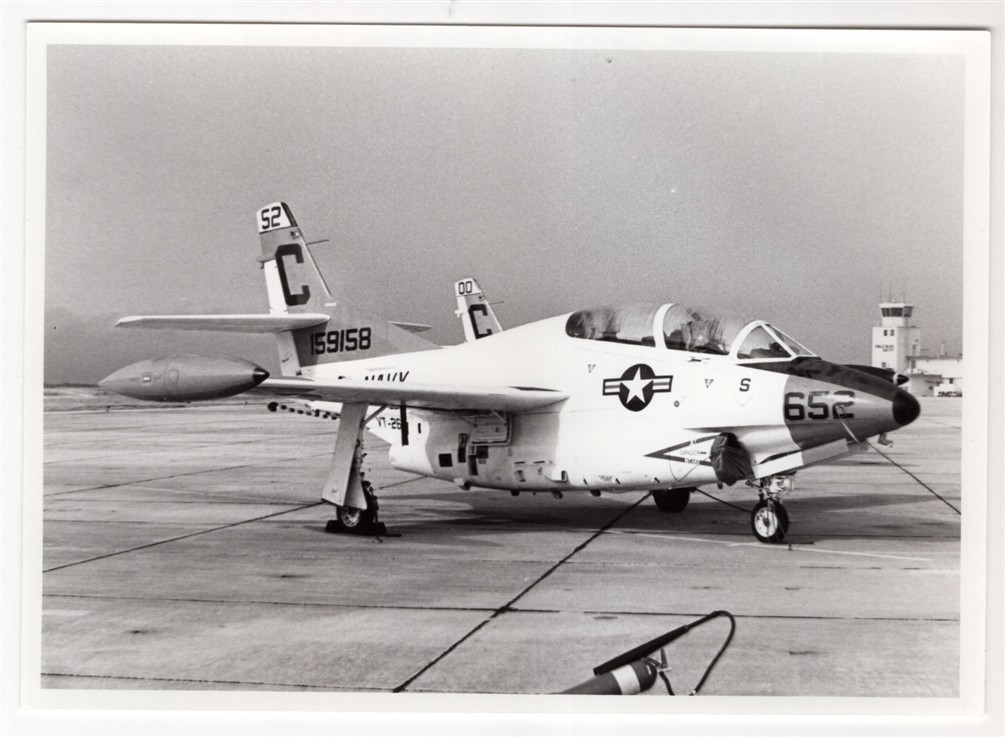 1983 Navy T-2C Buckeye Trainer 159158 of VT-26 at NAS Chase Field 5x7 Photo