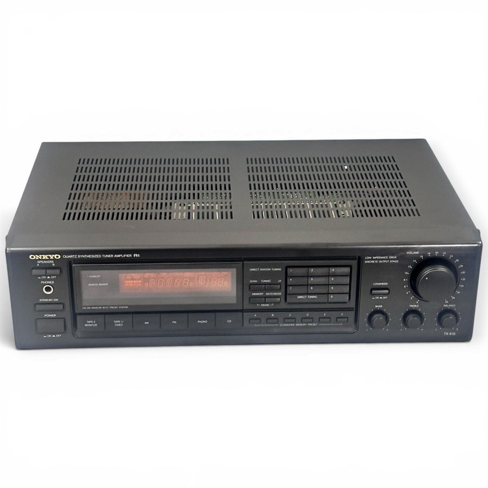 ONKYO MODEL TX-910 QUARTZ SYNTHESIZED TUNER/AMP RI NICE CONDITION - TESTED