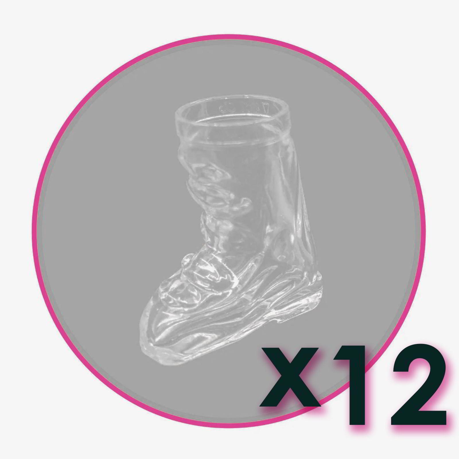 Apres-AllStars Ski Boot Shot Glass - Pack of 12 Shot Glasses Only