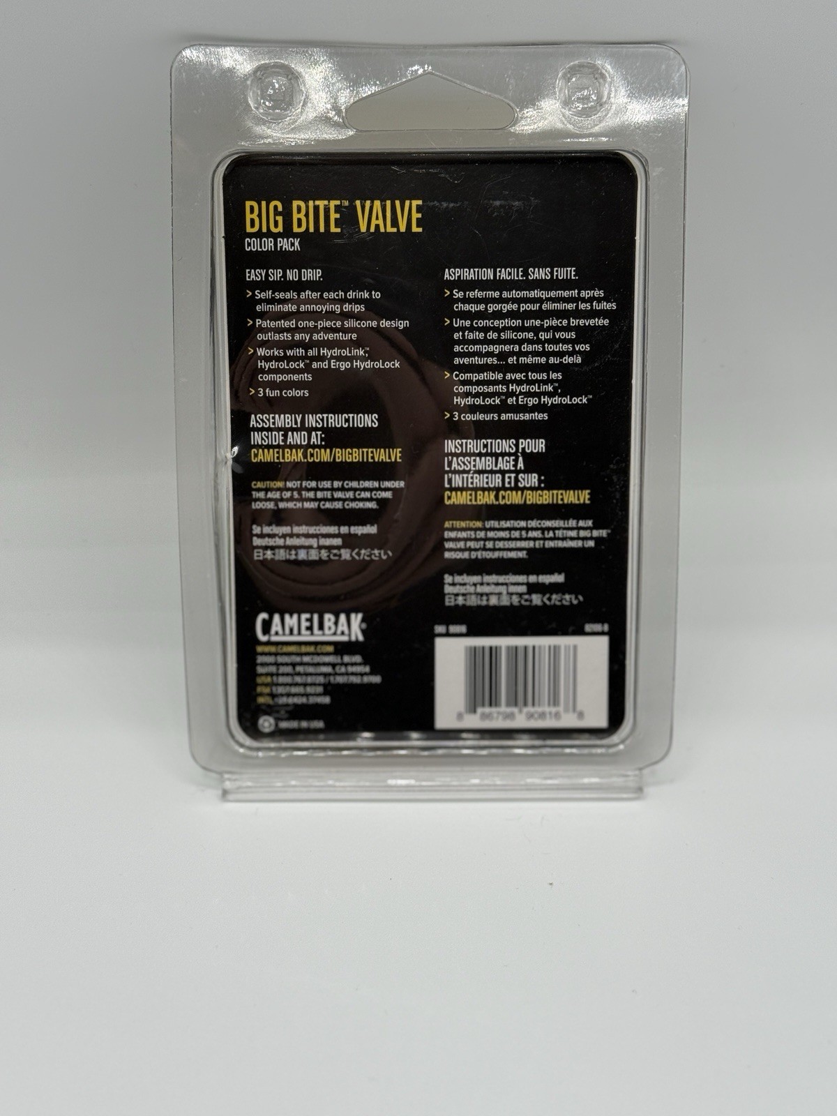 CAMELBAK Hydration Pack Big Bite Valve Replacement Mouth Piece 3 PACK NEW