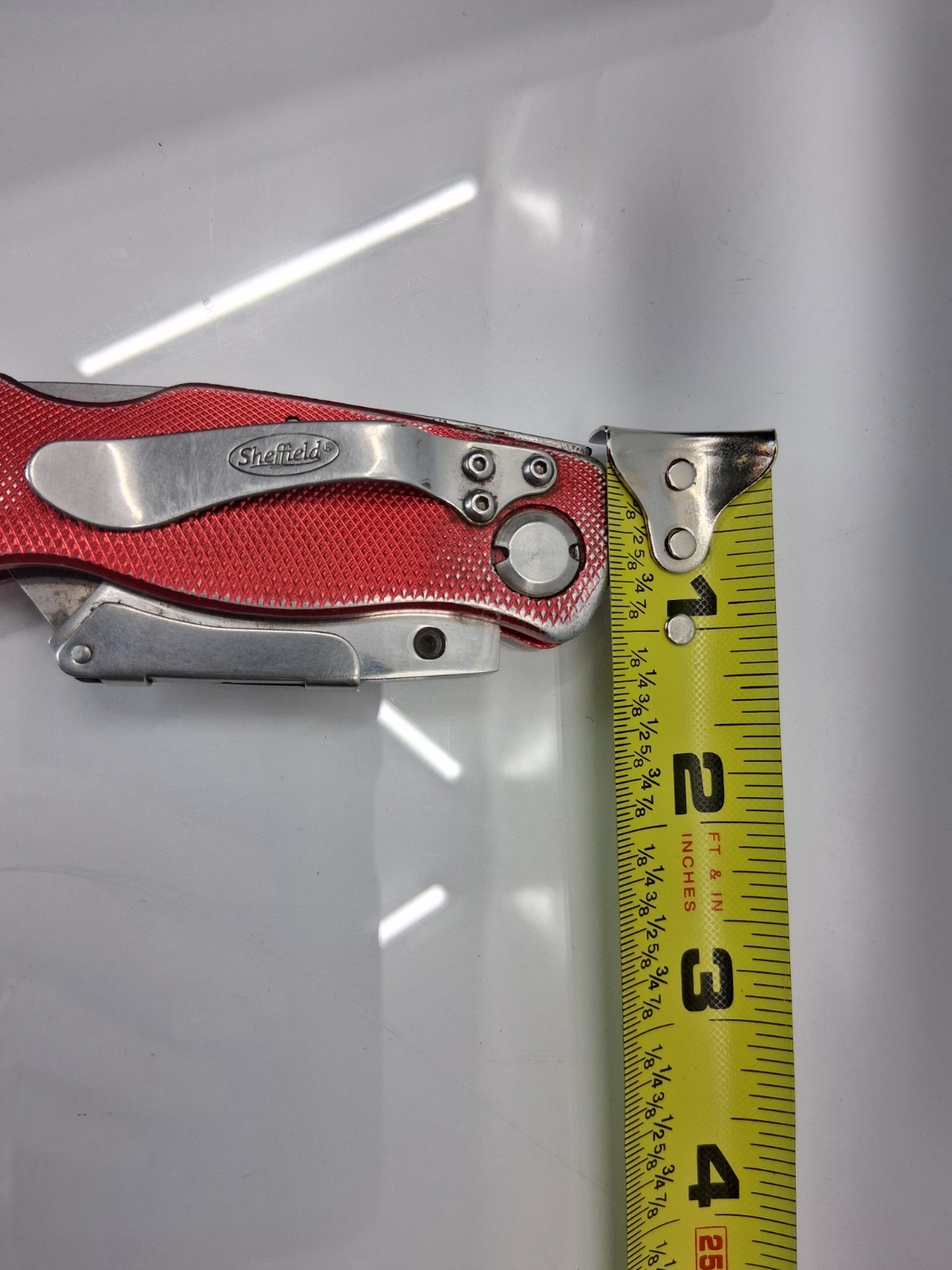 Sheffield Folding Utility Knife w Pocket Clip