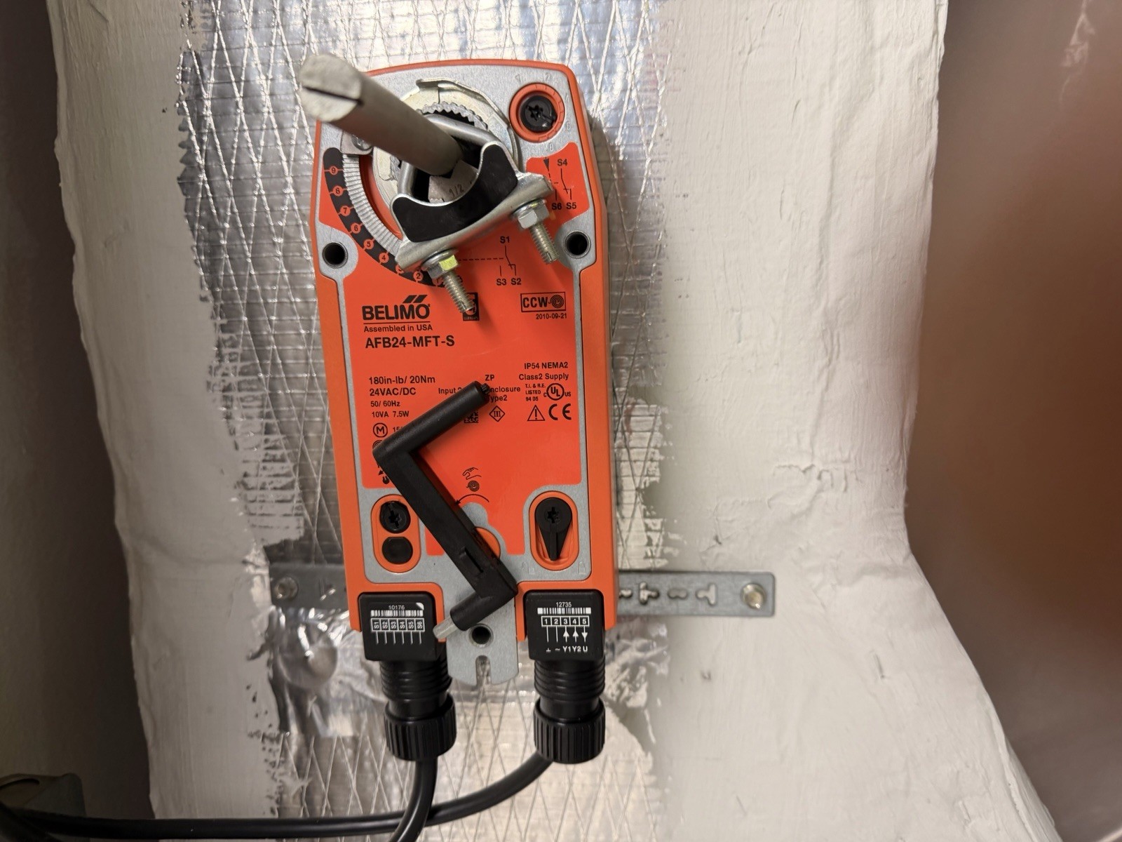 Belimo AFB24-MFT-S Damper Actuator 24V Corded Electric HVAC MPN AFB24-MFT-S