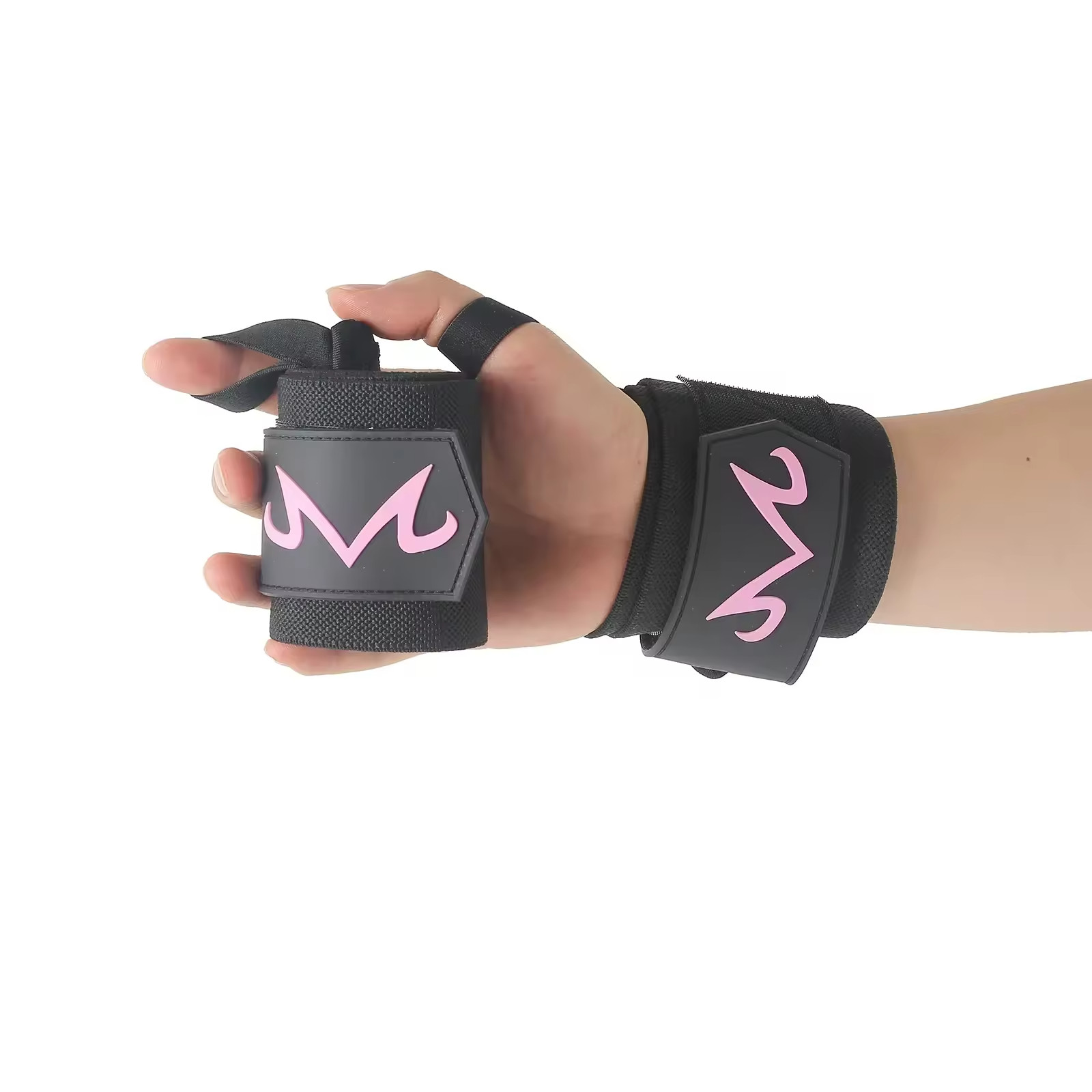 Gym Weight Lifting Wrist Wraps Heavy Duty Support Straps Powerlifting 1 Pair