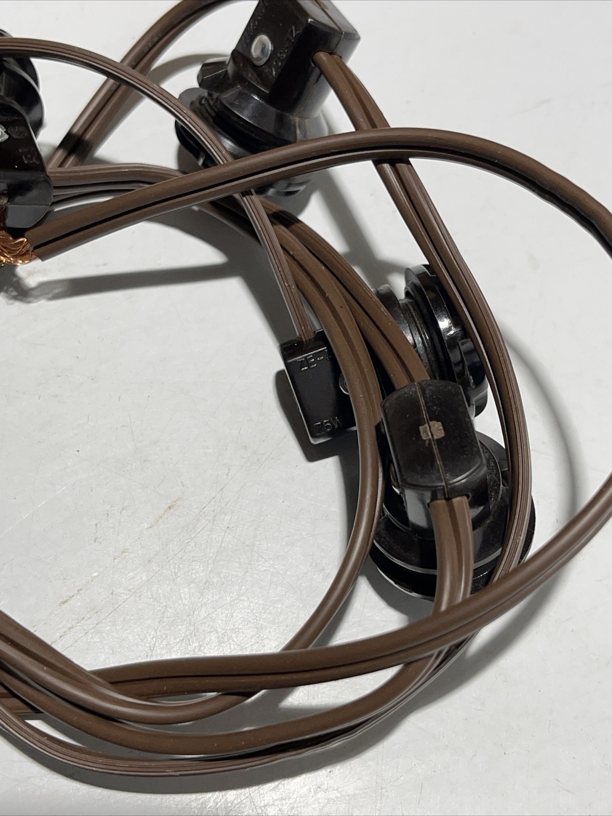 6 LIGHT ~E12 CANDELABRA HARNESS STRING SET WITH BAKELITE RINGS
