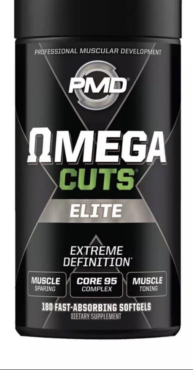 PMD Omega Cuts Elite 180 Softgels MCT CLA Fish Oil Take w/ Arsenal Cardio Cut