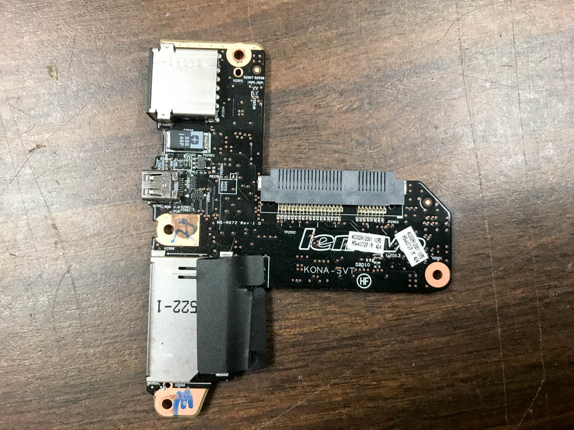 Original Lenovo IdeaPad Yoga 2 Pro 13.3" HDMI USB SD Card Reader Board NS-A072