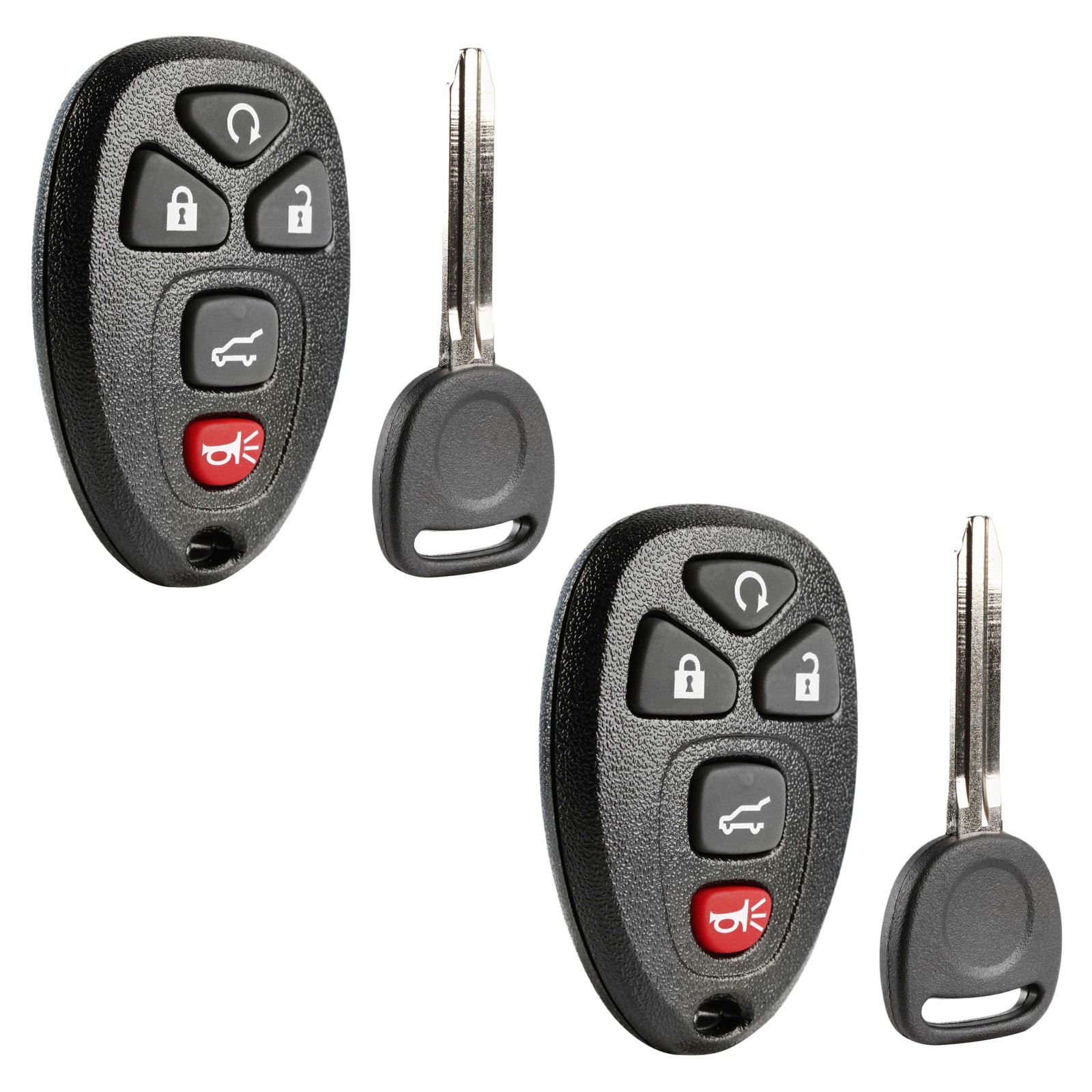 2 Replacement For 2009 2010 2011 2012 2013 2014 2015 Chevy Traverse Key + Fob