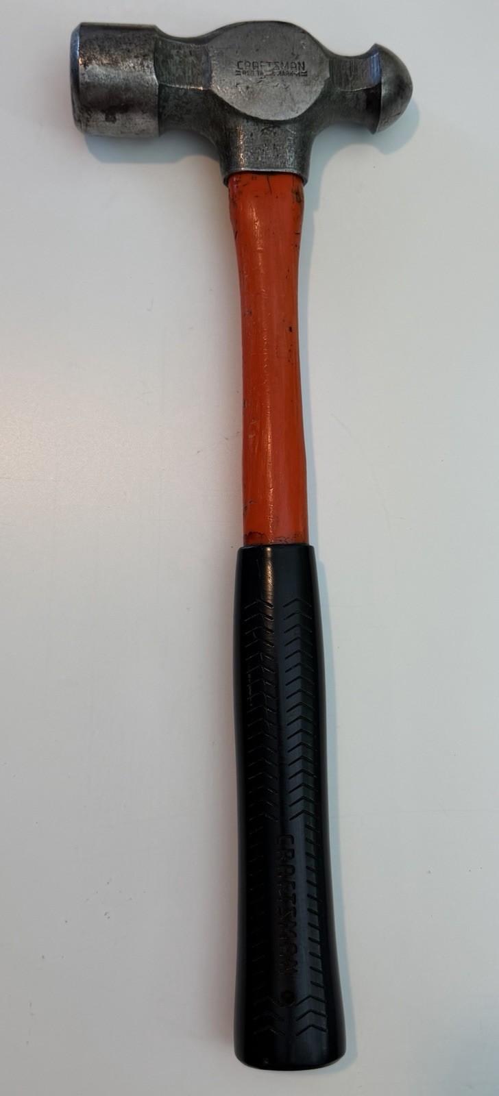 Craftsman Ball Peen Hammer 38476 - 32 Oz Orange Fiberglass & Rubber Handle