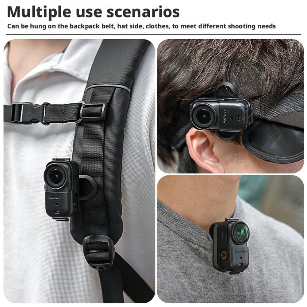 Osmo Nano Backpack Clip - Secure 360° Rotating Camera HO Mount T V5T0