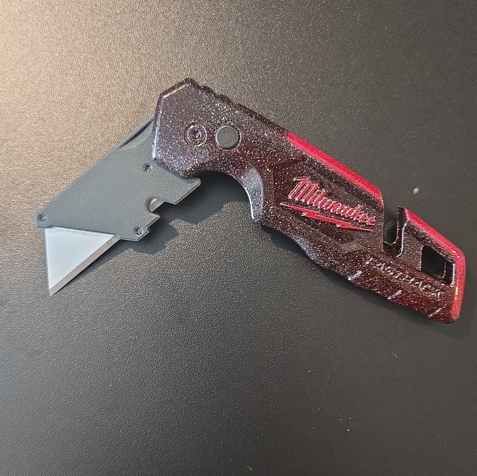 Custom Milwaukee FASTBACK 48-22-1501 Folding Utility Knife Red/Black