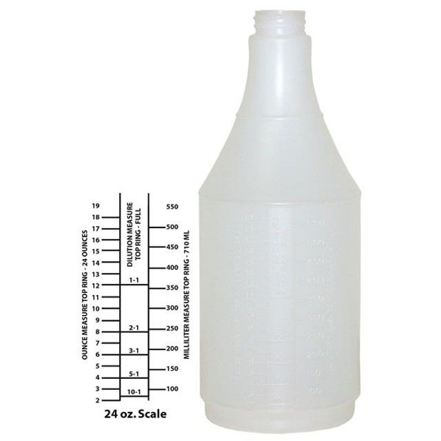 S.M. Arnold Plastic Bottles With Molded Graduations, Polyethylene, 24Oz (92-725)