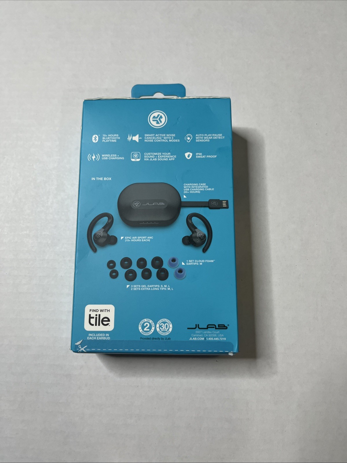 JLab Epic Air Sport ANC True Wireless Earbuds 2nd Gen