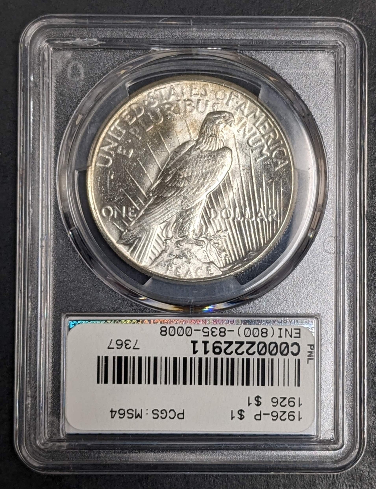 1926 Peace Silver Dollar PCGS MS64