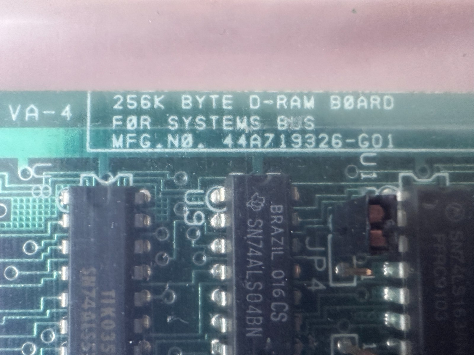 GE 2000 DRM03 256K Byte DRAM CNC Circuit Board 44A719326-G01
