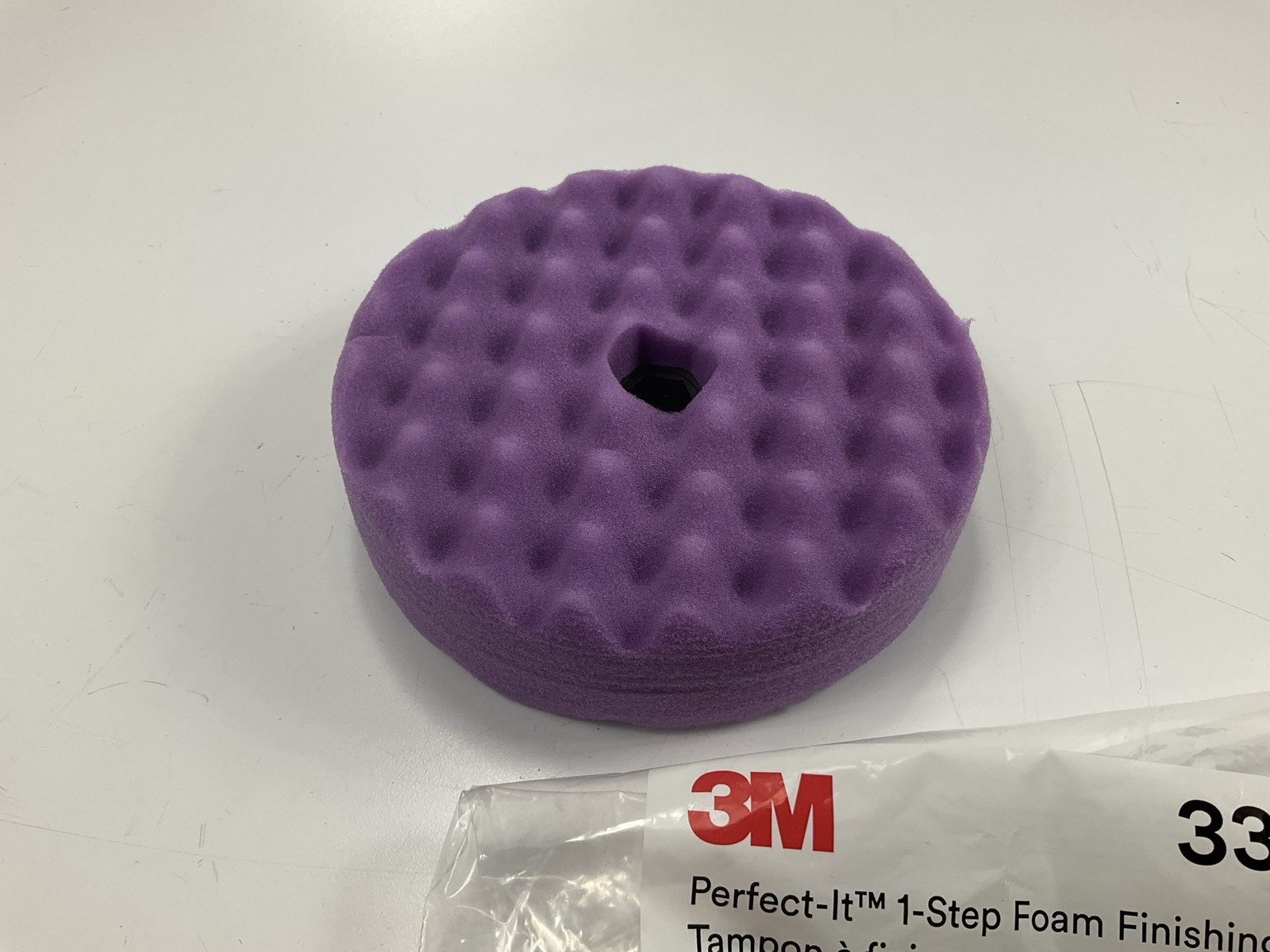 3M 33034 Perfect-It 1-Step Single Sided Finishing Pad, 6" Diameter Quick Connect