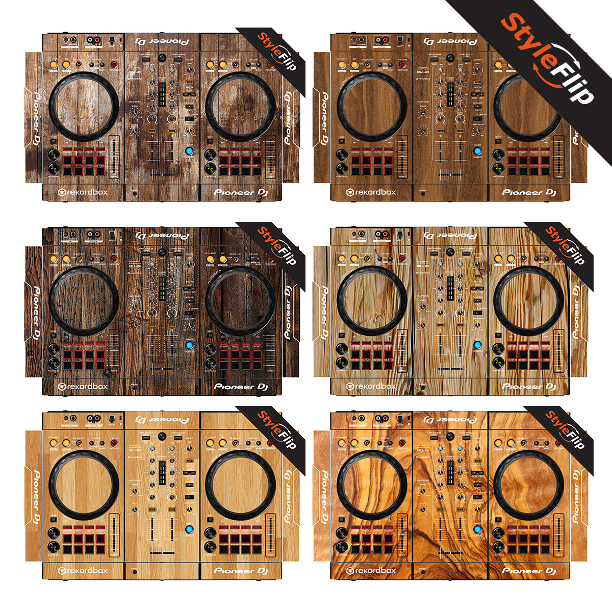Pioneer DDJ-400 Skin | 6 Wood Patterns | Protective Decal | StyleFlip