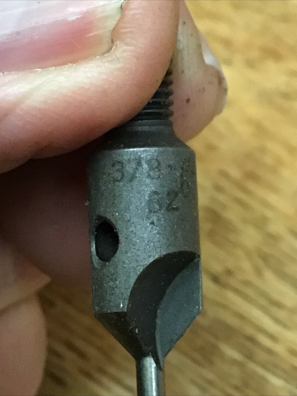 (1) Threaded Shank Stop Countersink 3/8" 82° #40 Schrillo Cat#6012-B