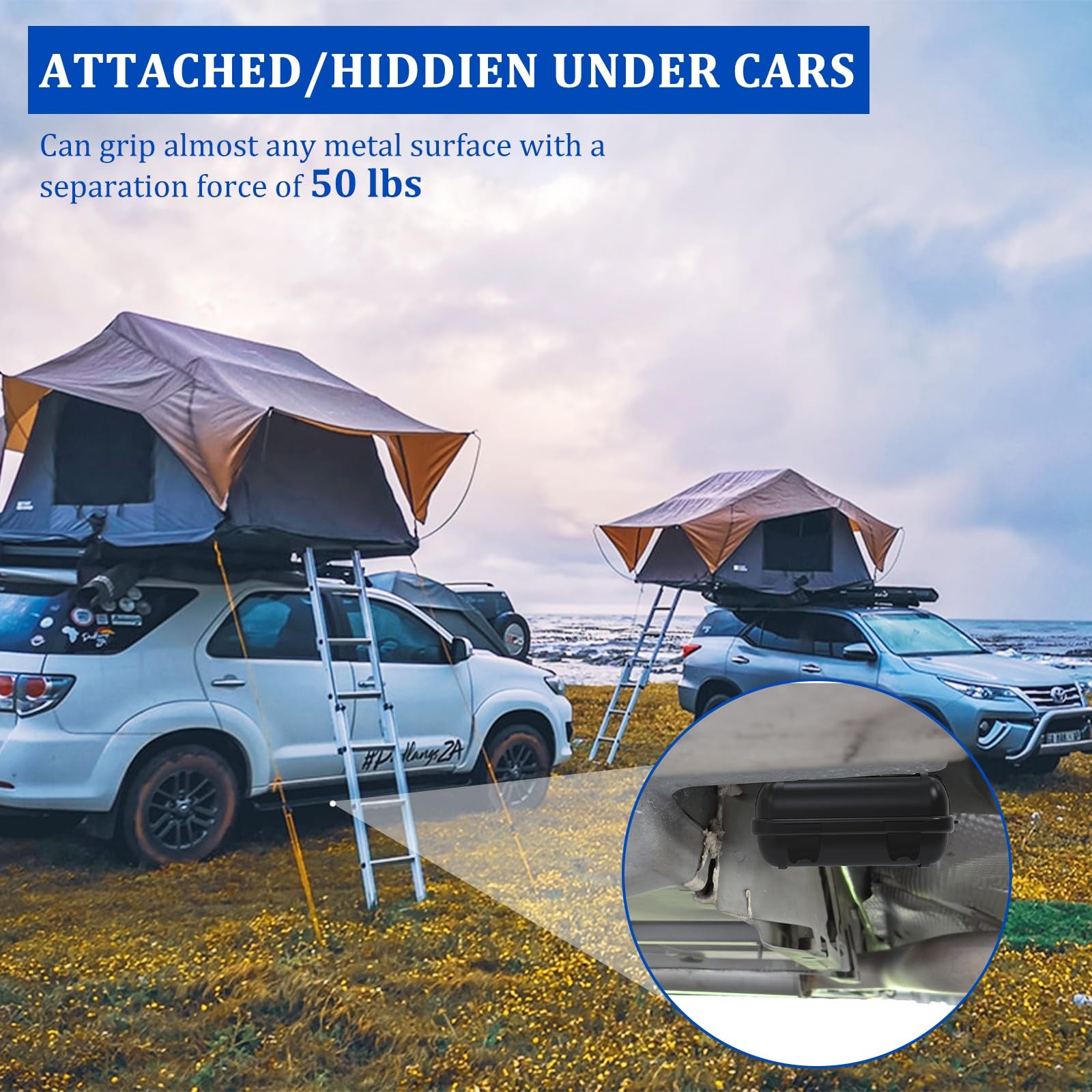 Magnetic Key Box, Holder Under Car, Hide a Standard, 1 Pack