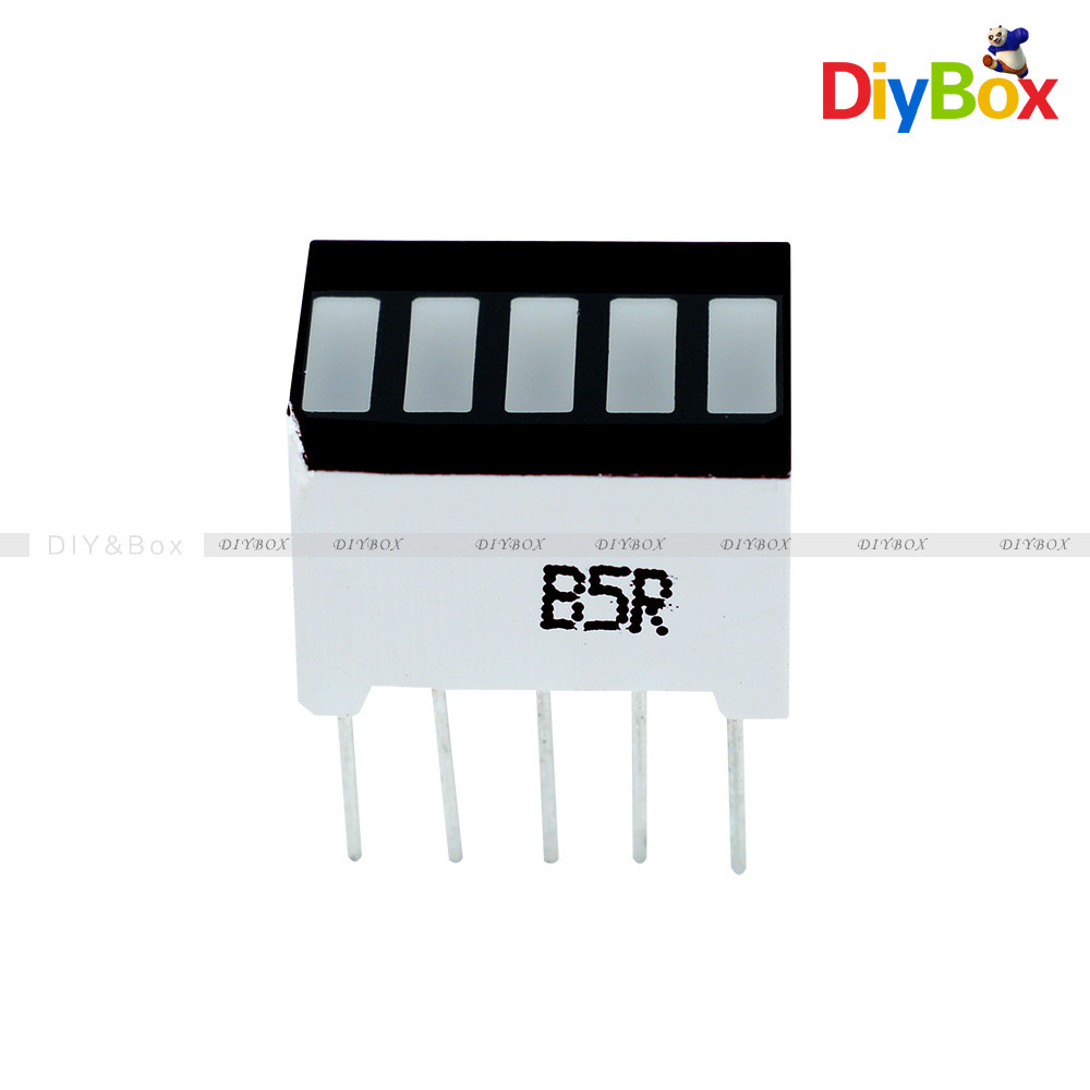 5PCS 5 Segment Red Color 1 Digit Bar LED Display for Arduino New