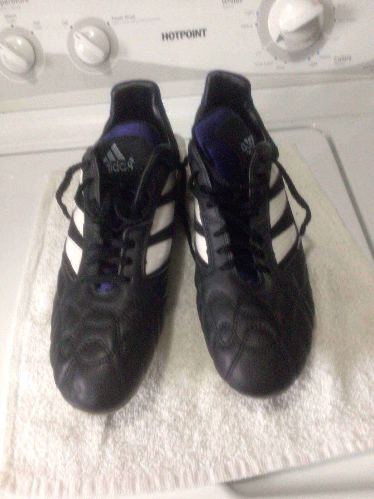 Adidas Goletto FG Vintage Soccer Cleats Men’s Size 12.5 Black,Purple