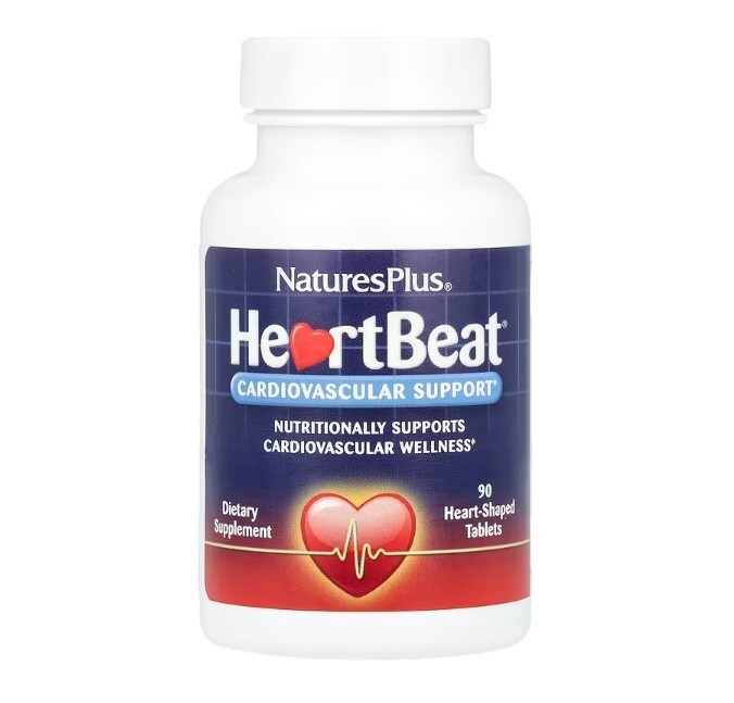 NaturesPlus, HeartBeat, Cardiovascular Support, 90 Heart-Shaped Tablets