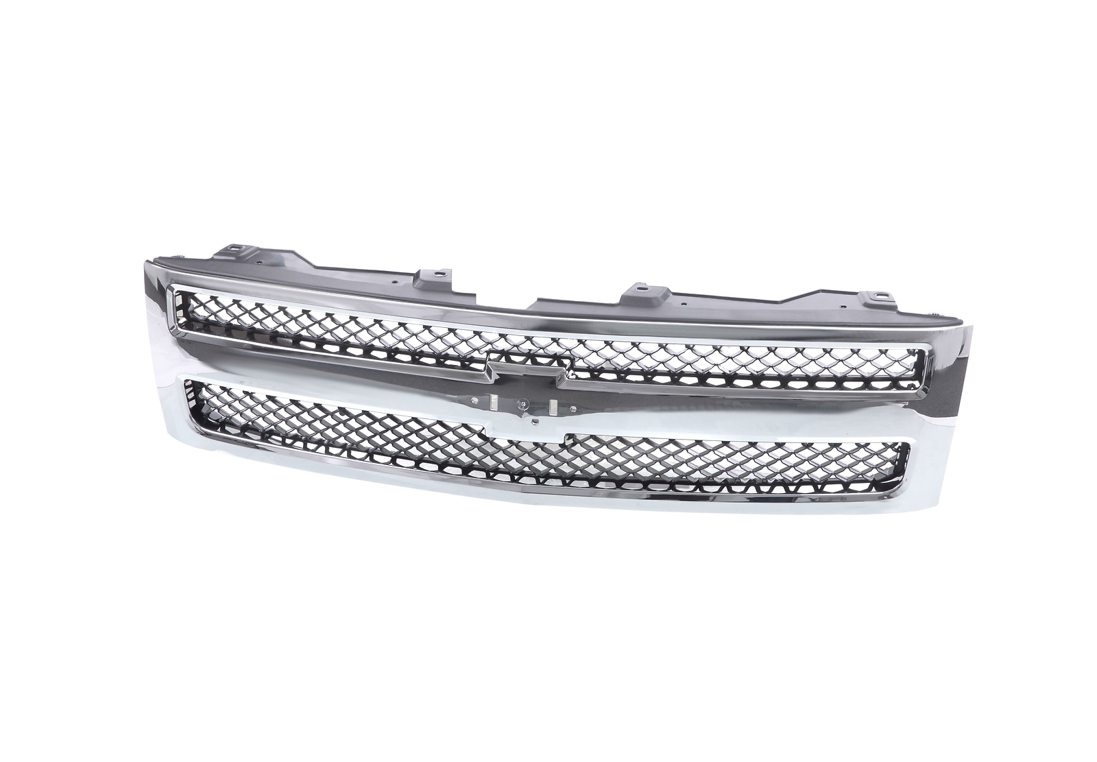 Black Chrome Grille Shell Frame For Chevrolet Silverado 1500 Pickup GM1200572