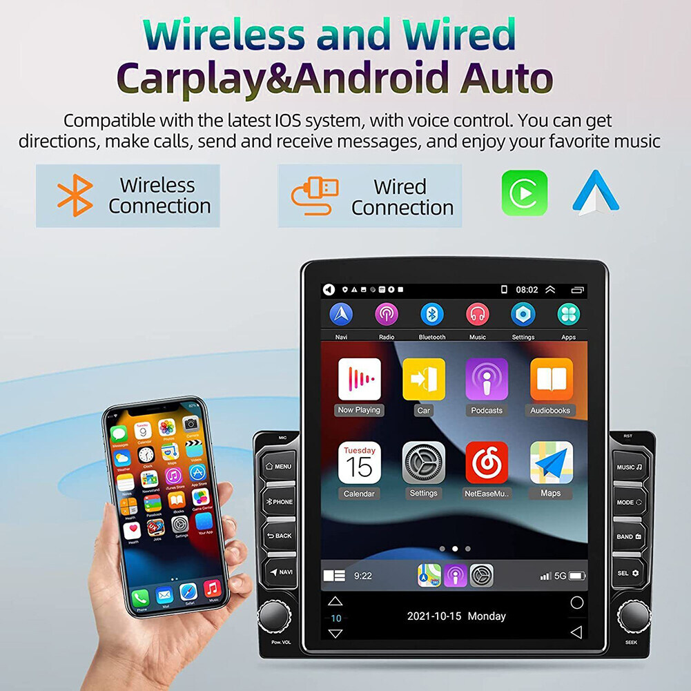 9.7" For Toyota Camry 2007-2011 Android CarPlay Car Stereo Radio GPS Navi WiFi
