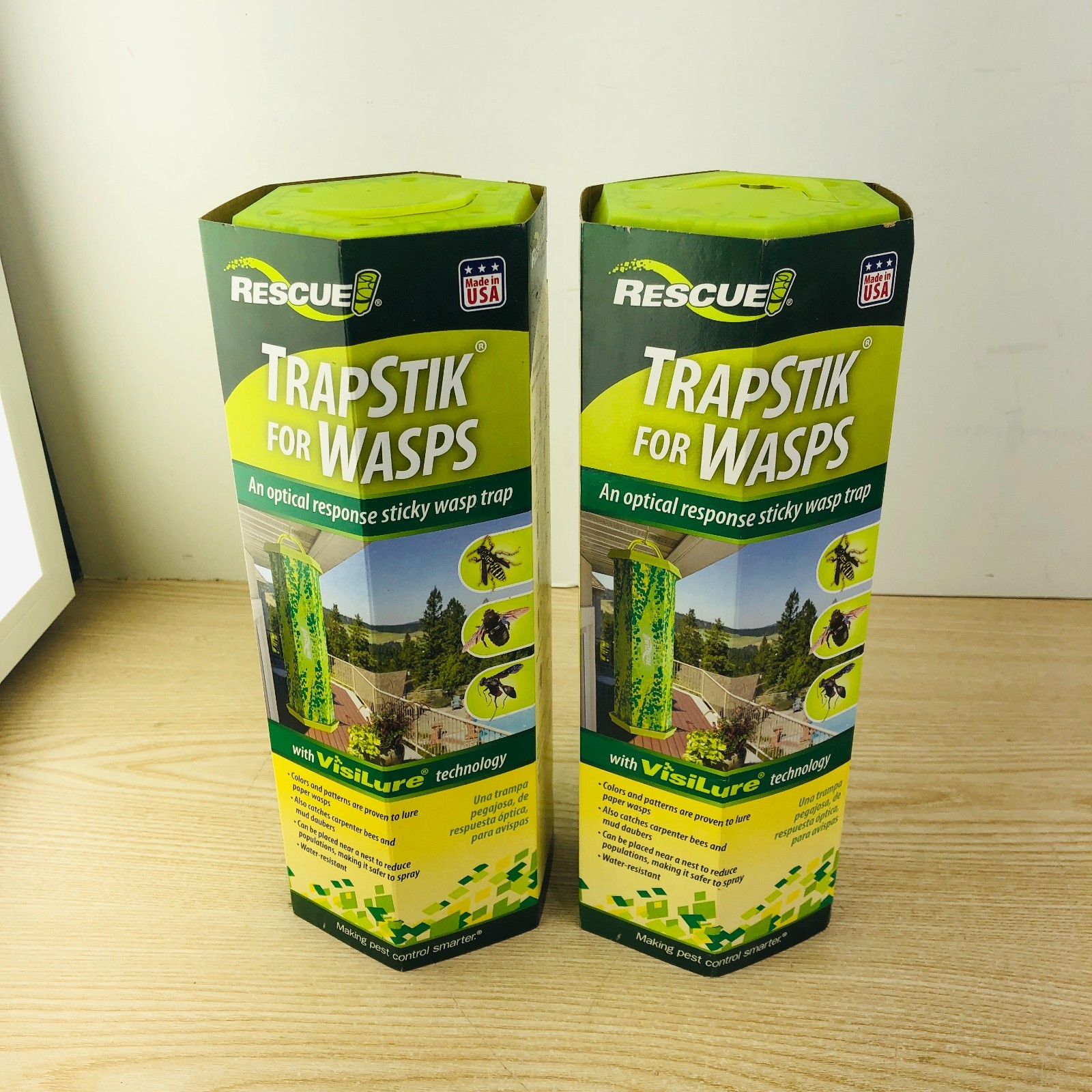 Lot Of 2 Rescue TSW-BB6 Disposable TrapStik for Major Wasp Species