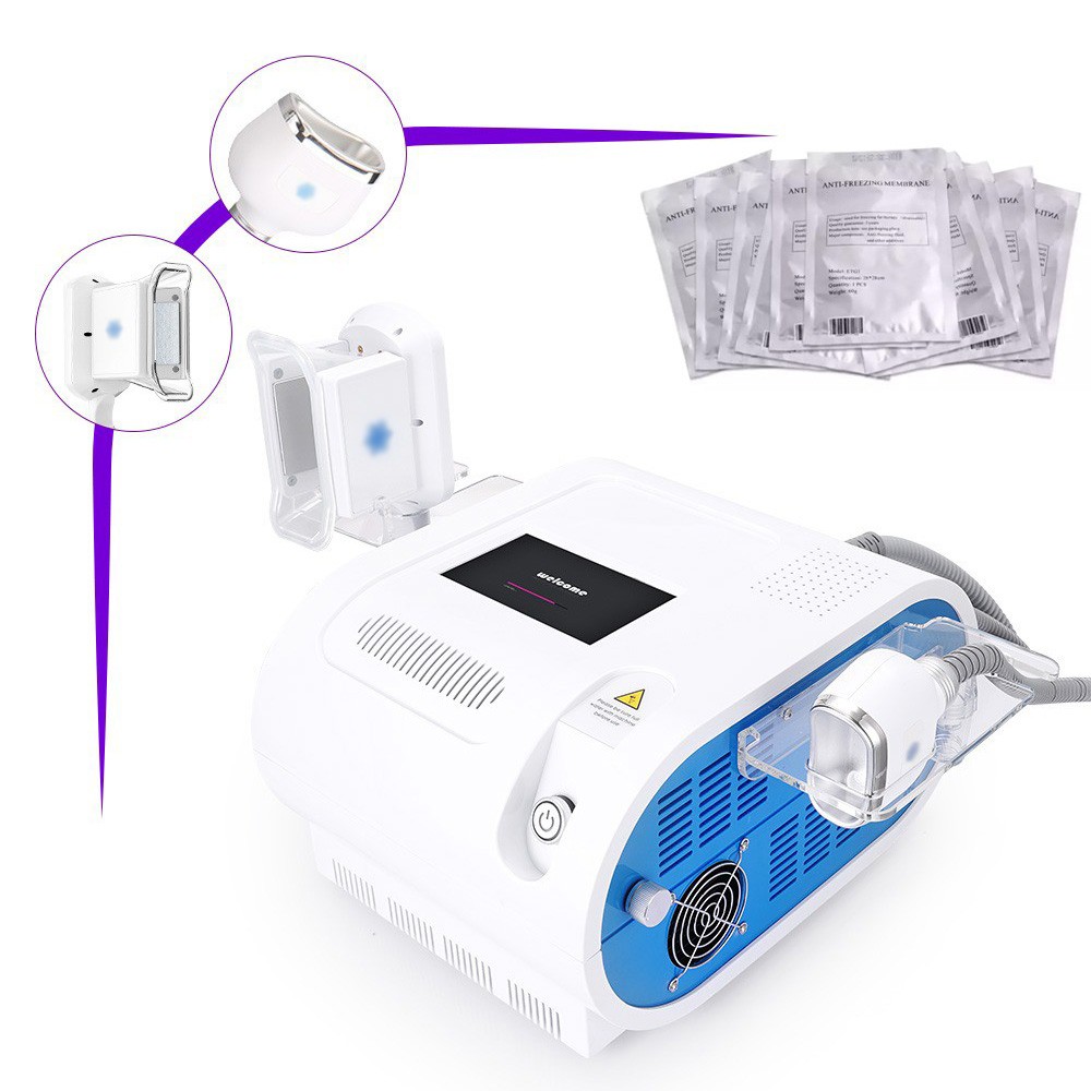 2 Handles Cold Freezing Beauty Machine for Body Massage Double Chin Removal