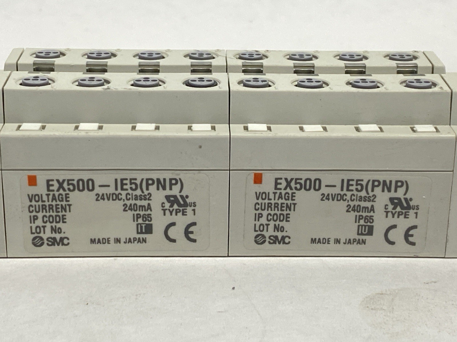 SMC EX500-IB1 Input Base Unit for DeviceNet w/ 2x EX500-IE5(PNP) Input Unit