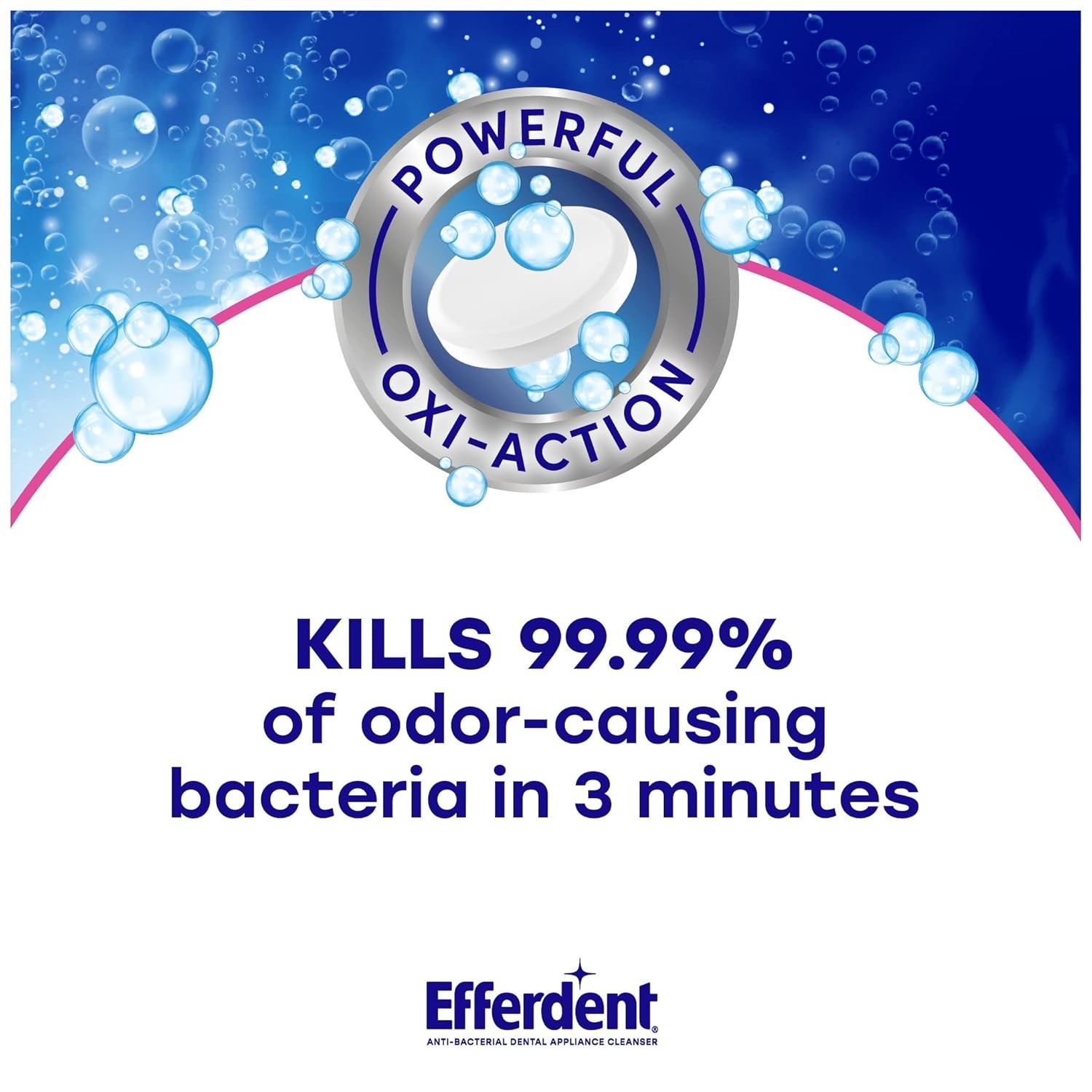 Efferdent Retainer & Denture Cleaner Tablets, Complete Clean, 126 Count