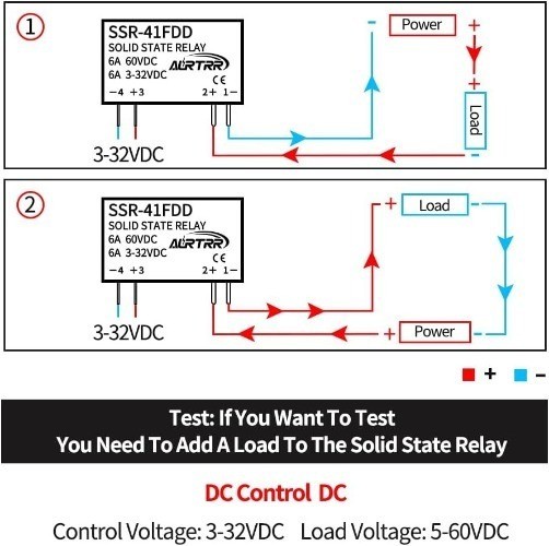 Solid State Relay SSR DC DC 1A 3V 5V 12V 32VDC Input 60VDC Outp Style: 2pcs DD