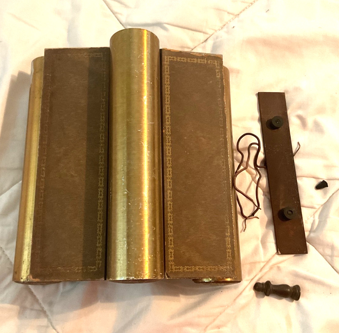 Vtg Mid-Century Modern Miami Carey Doorbell Retro Door Chime mcm brass as is