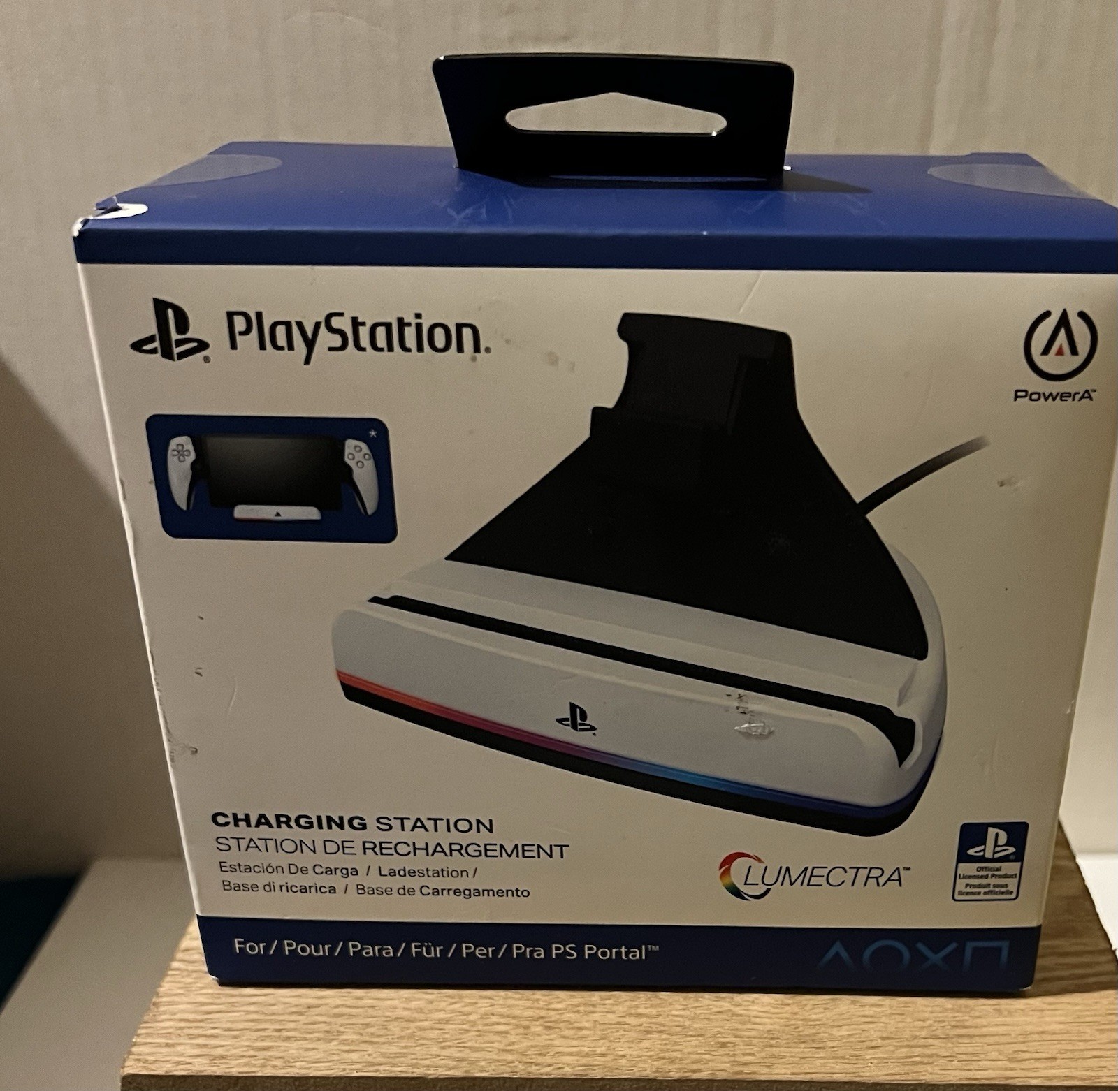 Genuine PowerA Charging Station with Lumectra for PlayStation Portal Brand New
