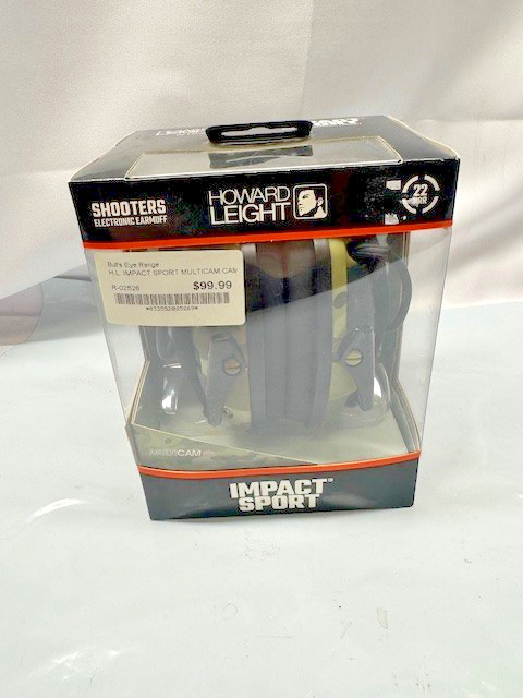 Howard Leight R-02526 Impact Sport Shooting Earmuff MultiCam-CAMO-*OPEN BOX
