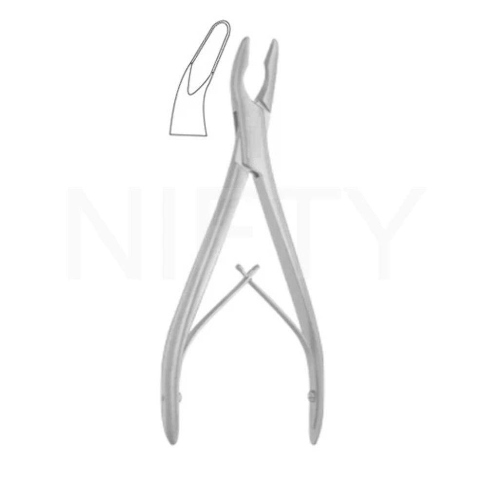 Bone Rongeur Bane 18cm/7", Curved, 3mm x 16mm